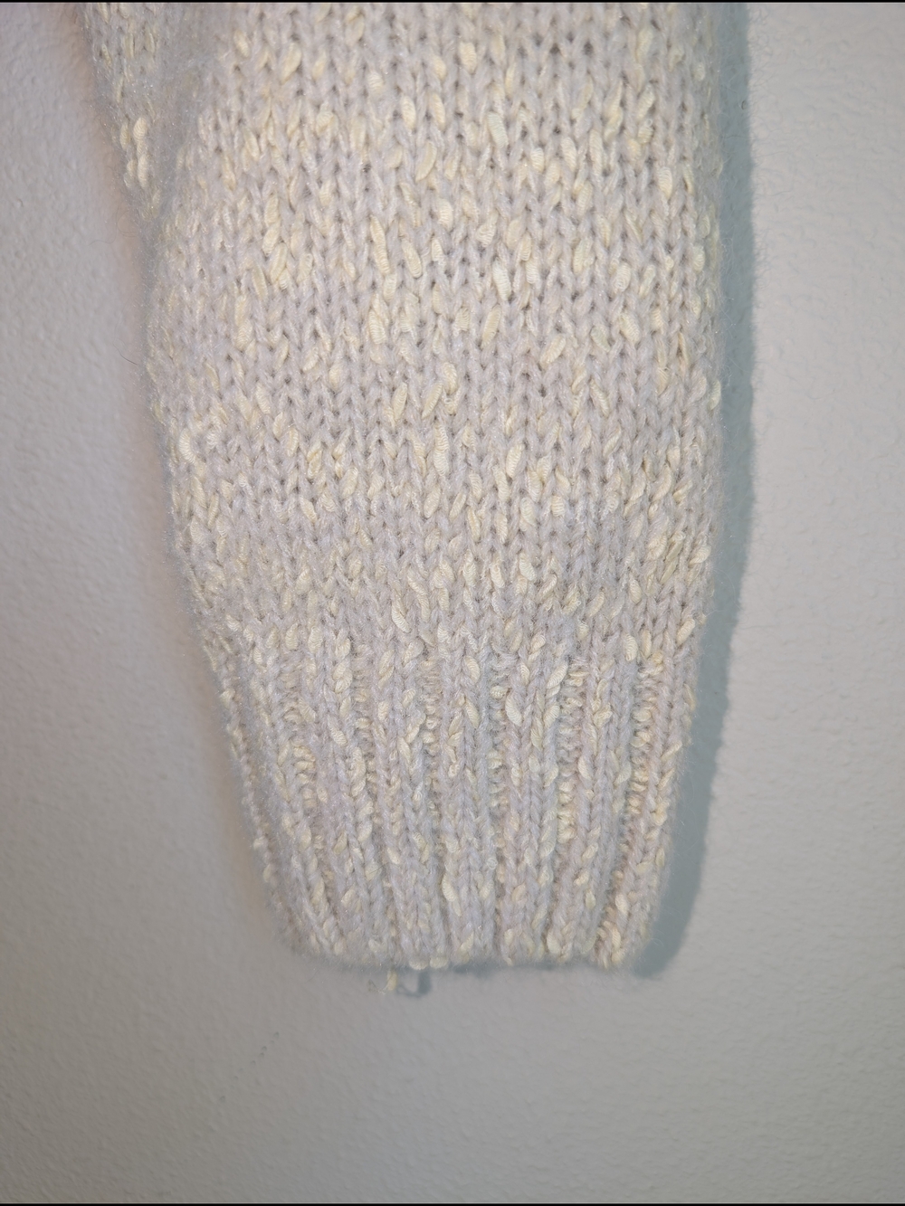 RD Style Ivory Sequin Crewneck Sweater Women's Size L - Picture 7 of 11